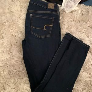 Dark blue jean jegging x long